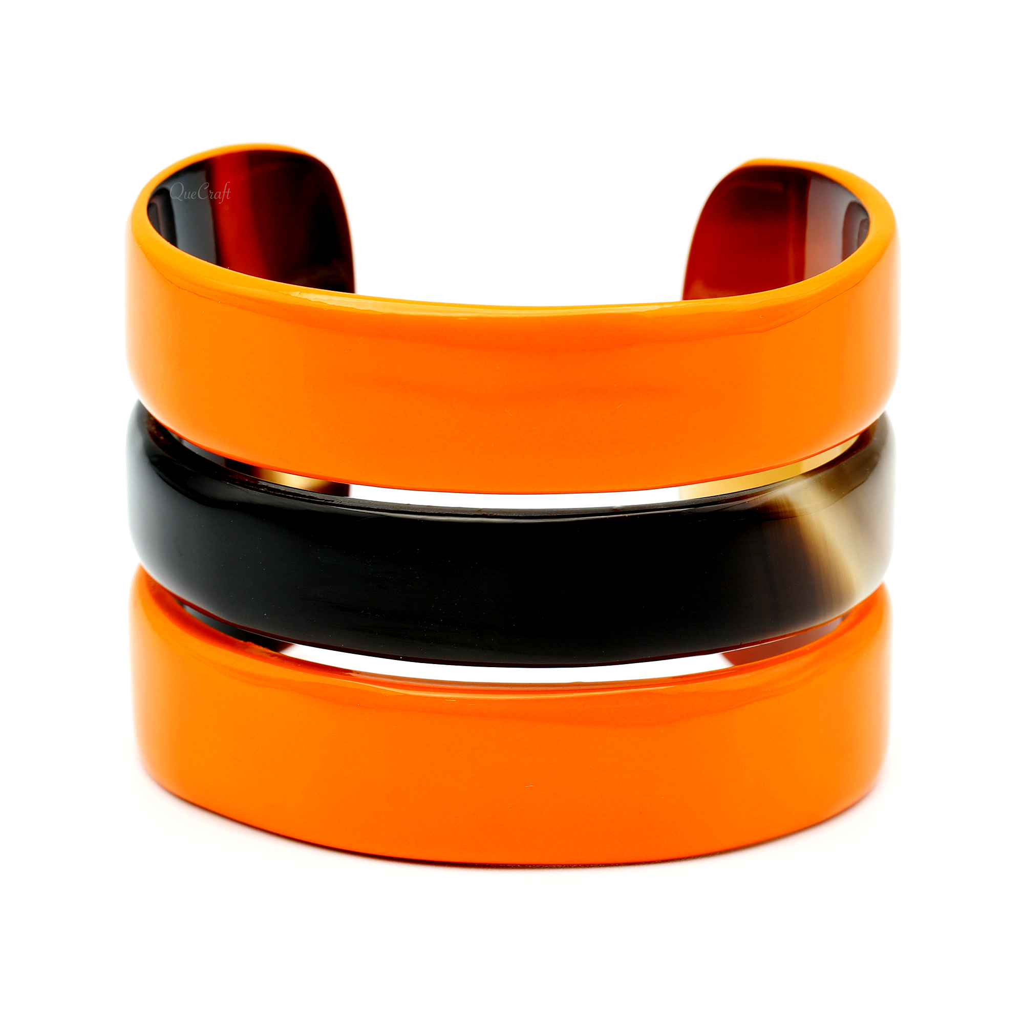 Horn & Lacquer Cuff Bracelet #13488 - HORN JEWELRY