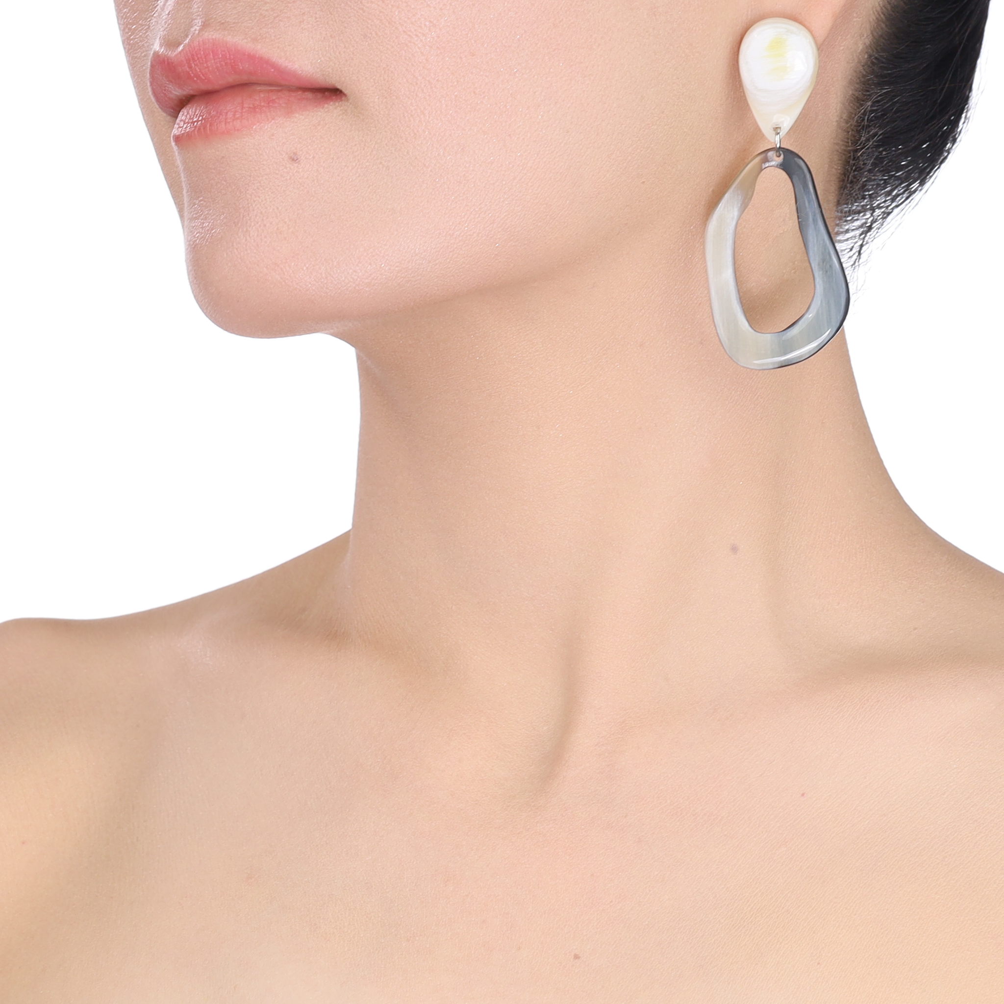 Horn Earrings #13734 - HORN JEWELRY