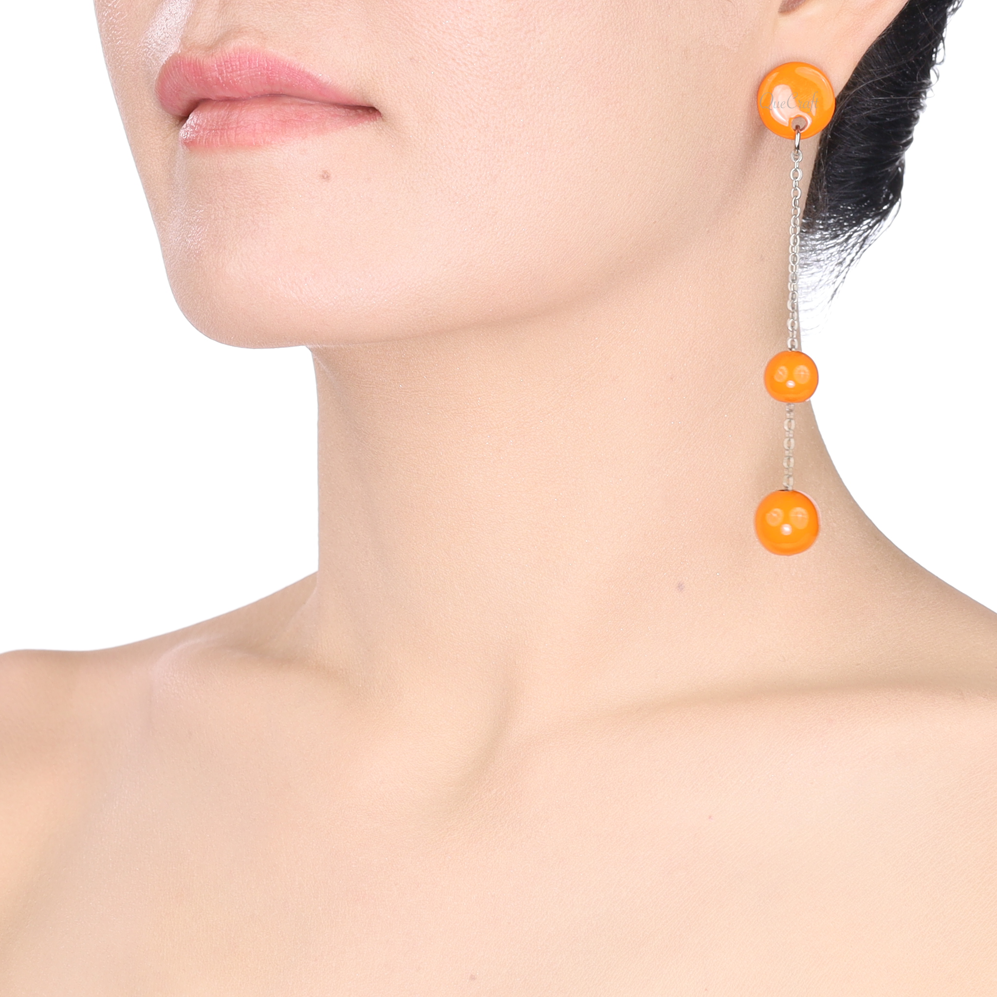 Horn & Lacquer Earrings #13886 - HORN JEWELRY
