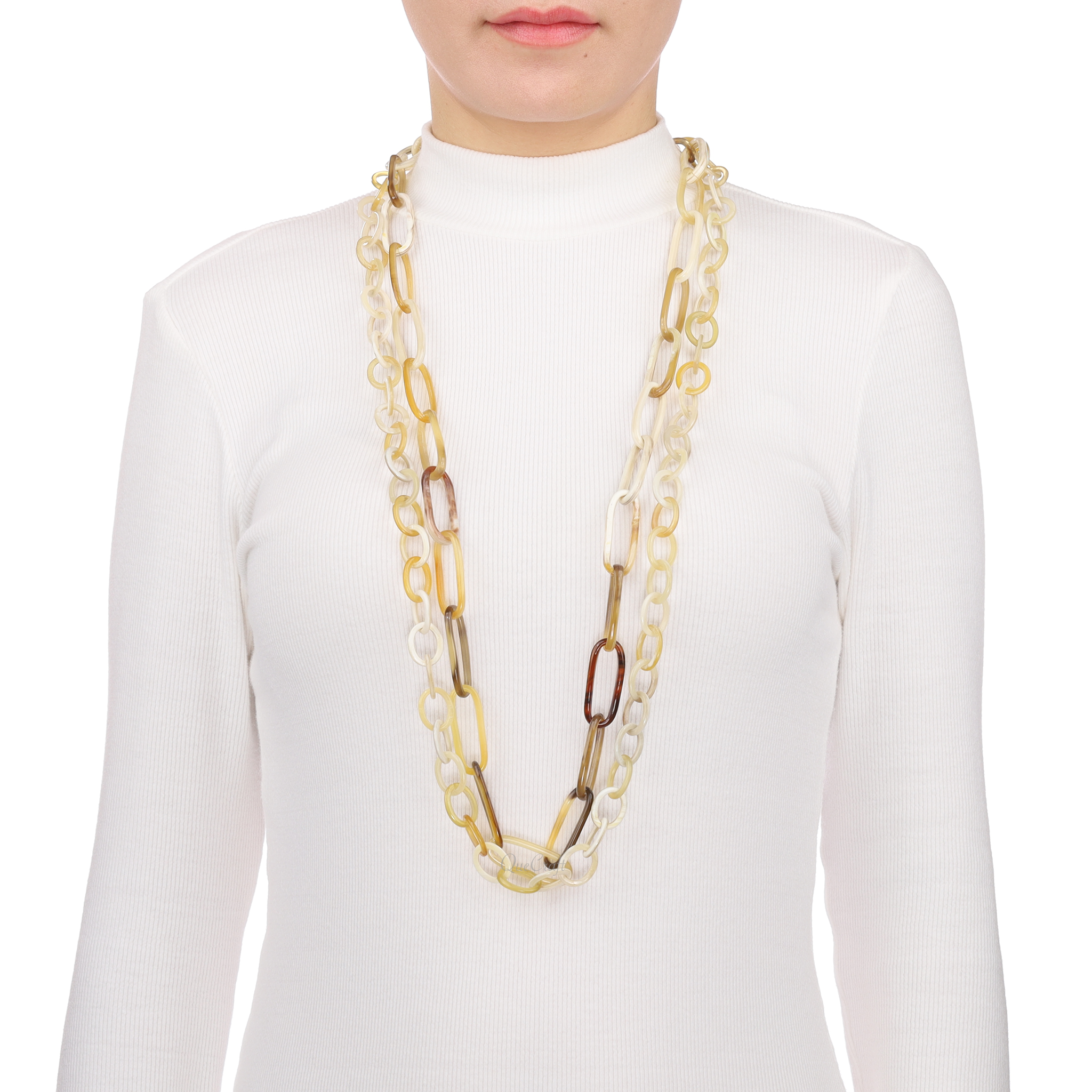Horn Chain Necklace #13513 - HORN JEWELRY