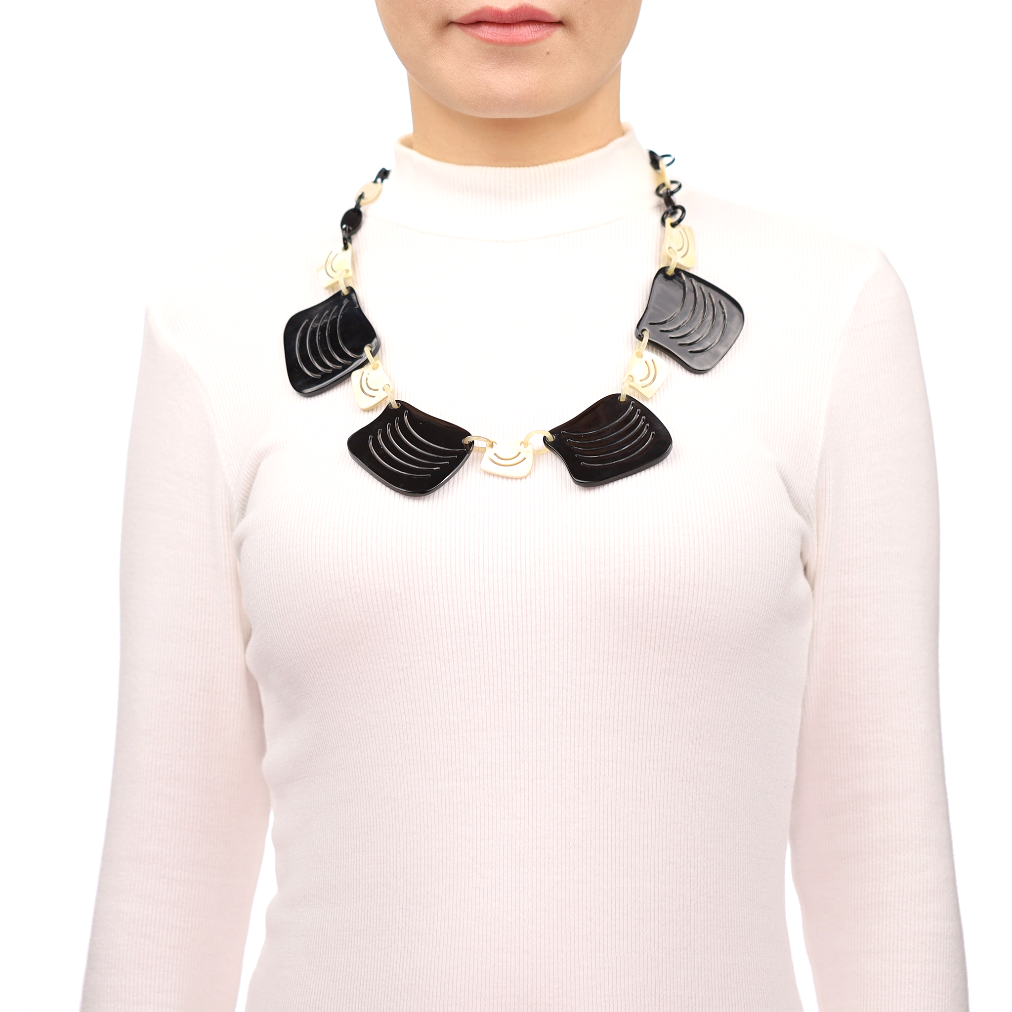 Horn Chain Necklace #13664 - HORN JEWELRY