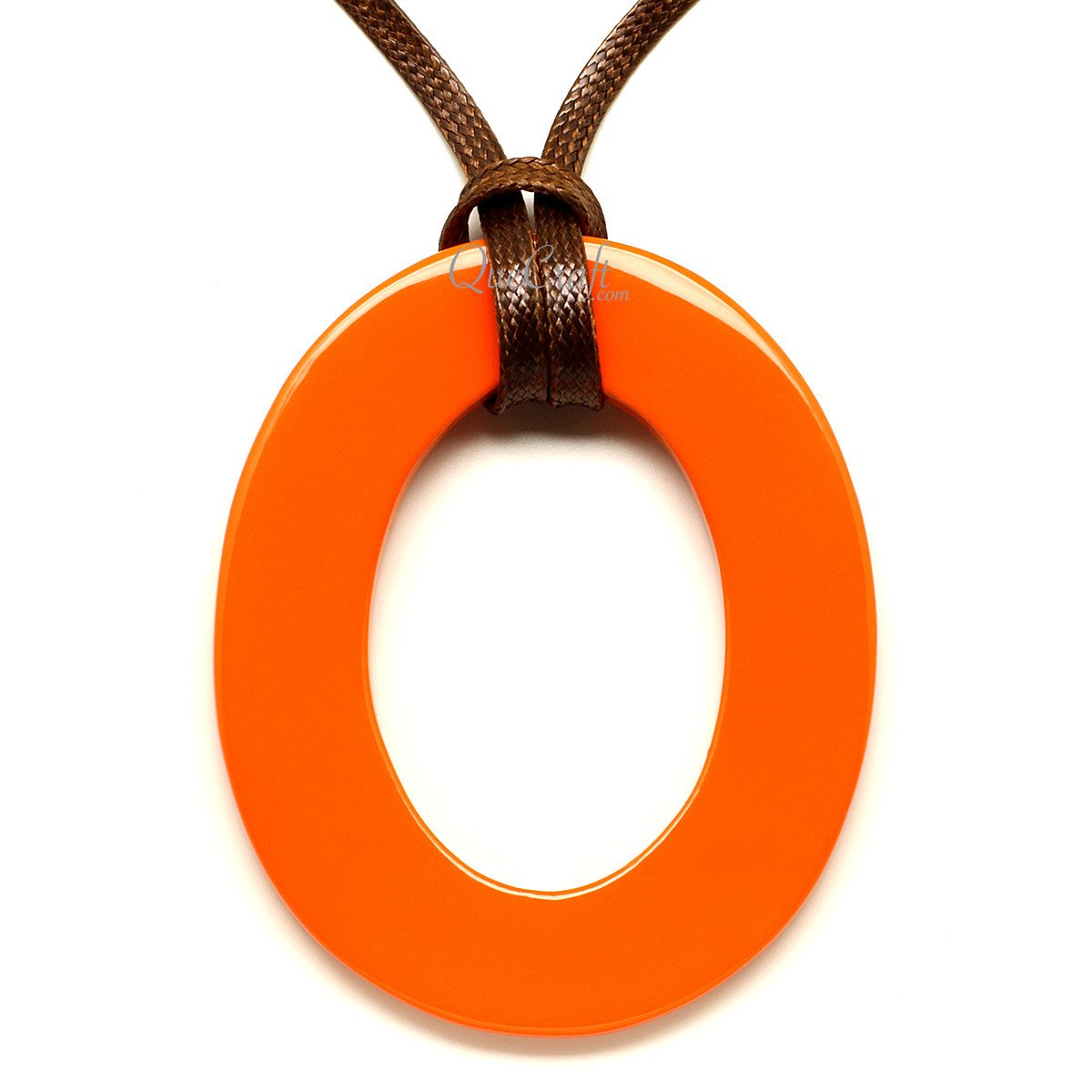 Horn & Lacquer Pendant #12201 - HORN JEWELRY