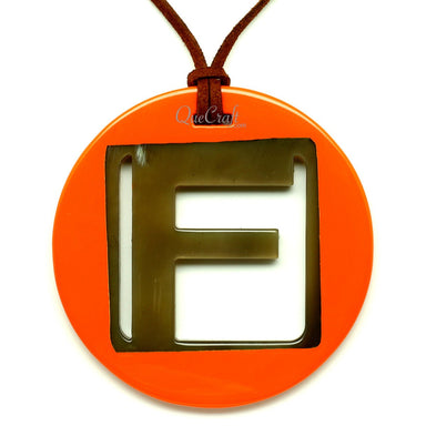 Horn & Lacquer Pendant #12759 - HORN JEWELRY