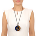 Horn & Lacquer Pendant #13521 - HORN JEWELRY