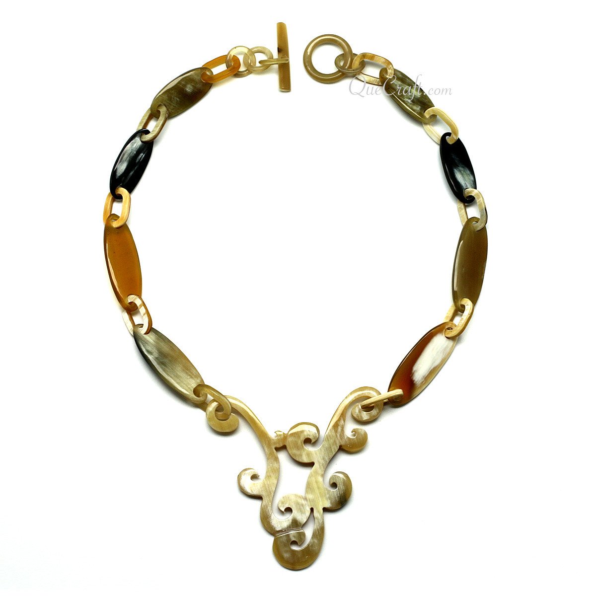 Horn Chain Necklace #11080 - HORN JEWELRY