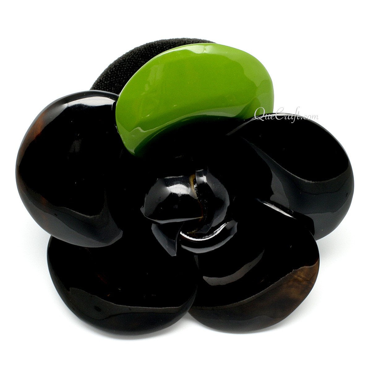 Horn & Lacquer Ponytail Holder #10468 - HORN JEWELRY