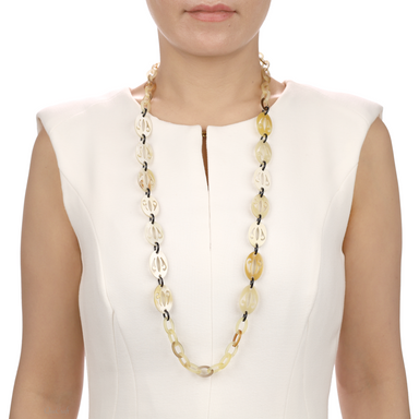 Horn Chain Necklace #13526 - HORN JEWELRY