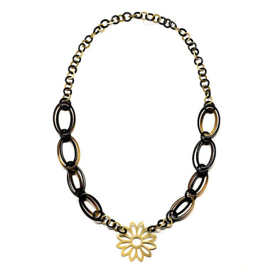Horn Chain Necklace #4537 - HORN JEWELRY