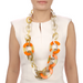 Horn & Lacquer Chain Necklace #13517 - HORN JEWELRY
