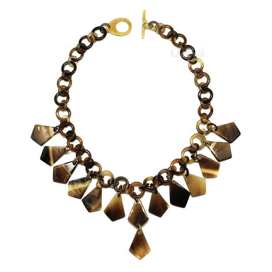Horn Chain Necklace #4113 - HORN JEWELRY