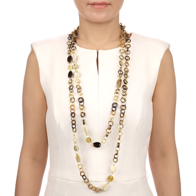 Horn Chain Necklace #13529 - HORN JEWELRY