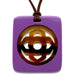 Horn & Lacquer Pendant #5629 - HORN JEWELRY