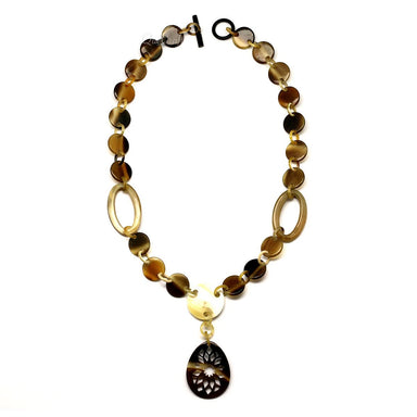 Horn Chain Necklace #5217 - HORN JEWELRY