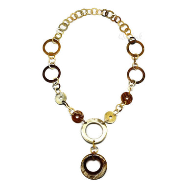 Horn Chain Necklace #4213 - HORN JEWELRY