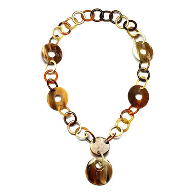Horn Chain Necklace #4237 - HORN JEWELRY
