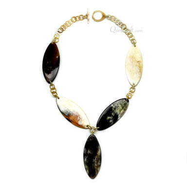 Horn Chain Necklace #4379 - HORN JEWELRY