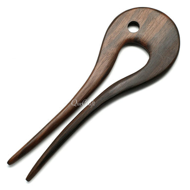 Ebony Hair Pin #10614 - HORN JEWELRY