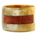 Horn & Leather Bangle Bracelet #8728 - HORN JEWELRY