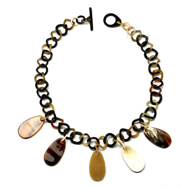 Horn Chain Necklace #9711 - HORN JEWELRY