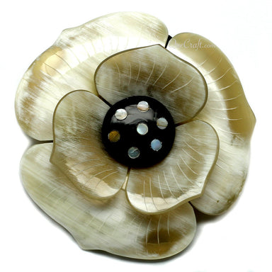 Horn & Shell Ponytail Holder #10722 - HORN JEWELRY