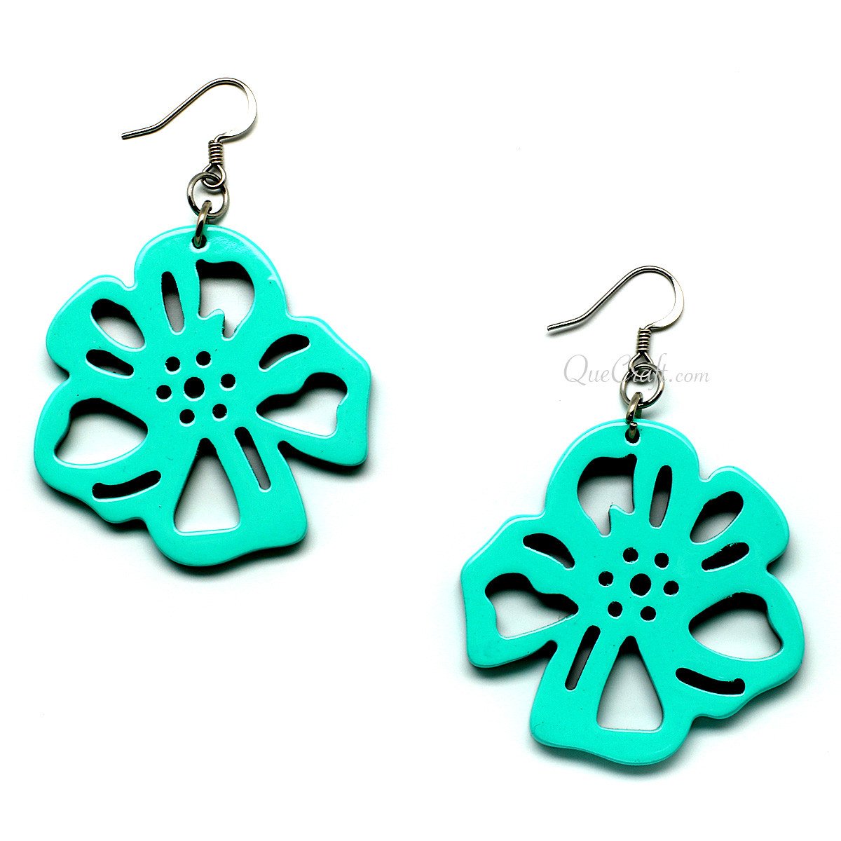 Horn & Lacquer Earrings #11101 - HORN JEWELRY