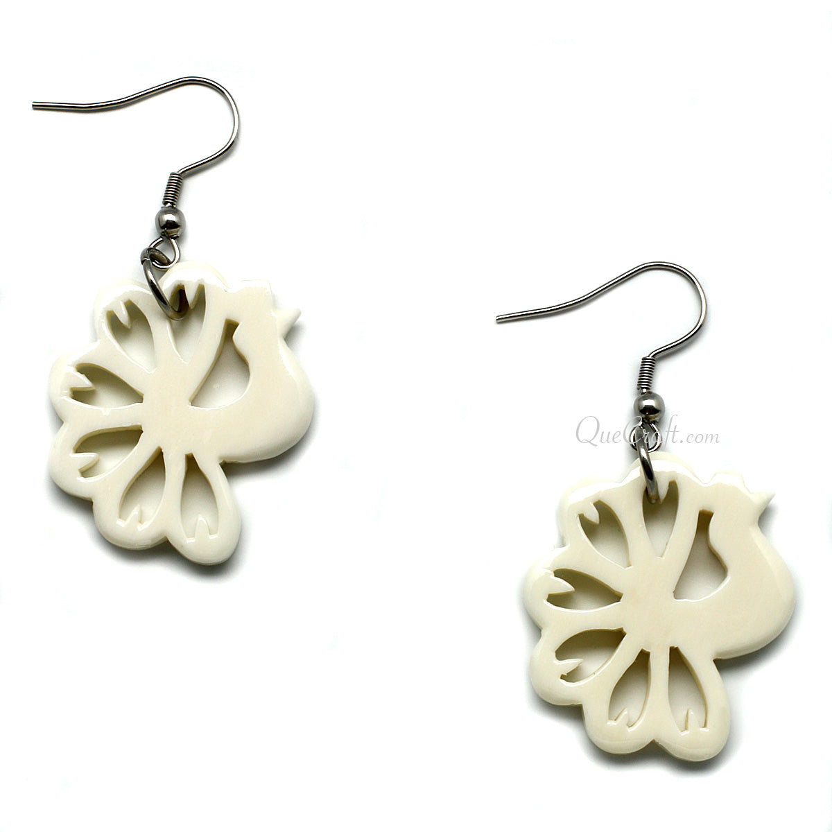 Bone Earrings #10568 - HORN JEWELRY