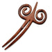 Rosewood Hair Pin #10608 - HORN JEWELRY