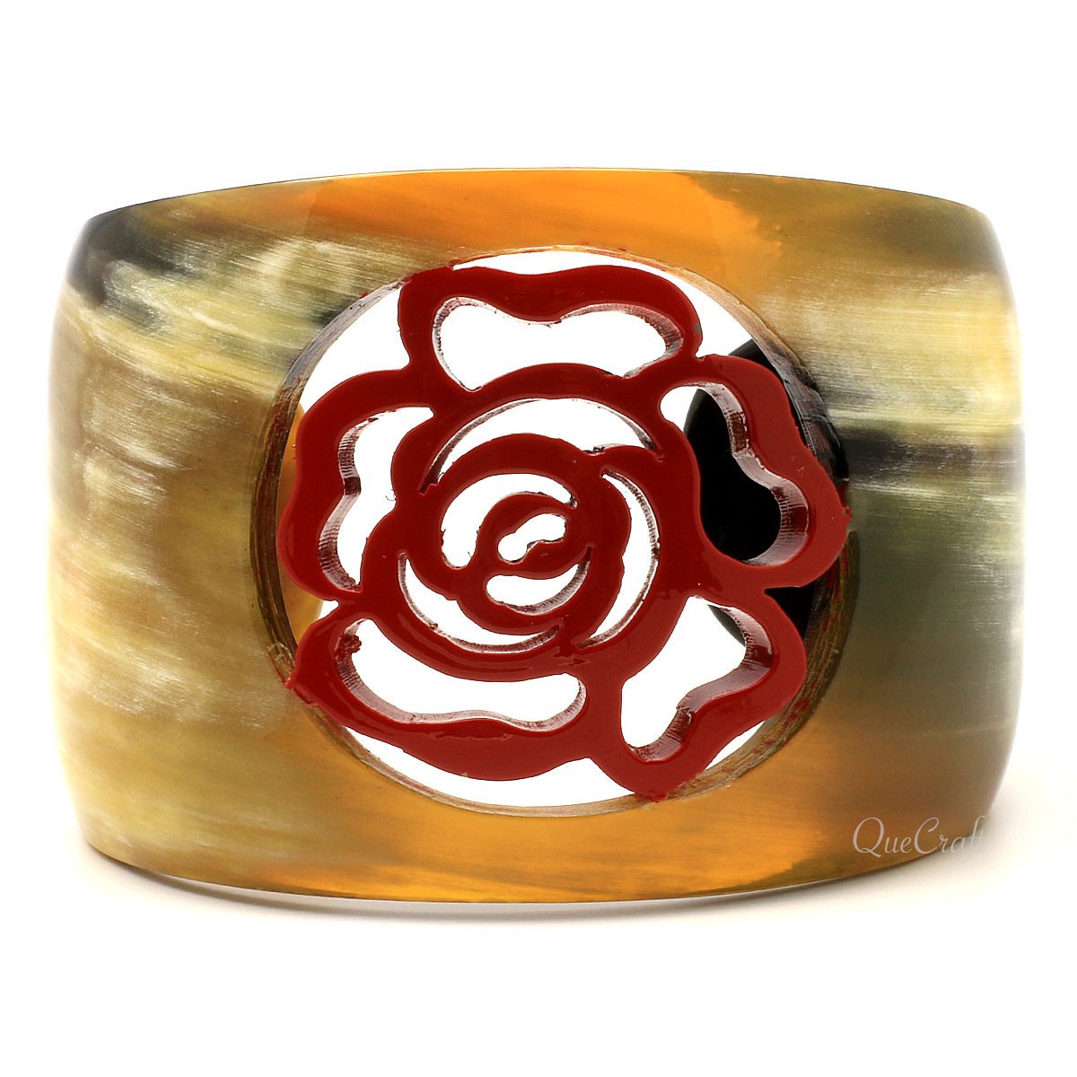 Horn & Lacquer Cuff Bracelet #4759 - HORN JEWELRY