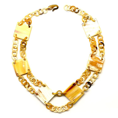 Horn Chain Necklace #4539 - HORN JEWELRY