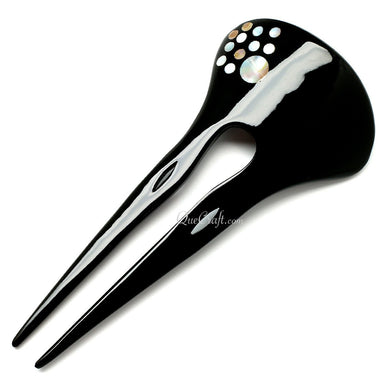 Horn & Shell Hair Pin #10591 - HORN JEWELRY