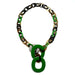 Horn & Lacquer Chain Necklace #10753 - HORN JEWELRY