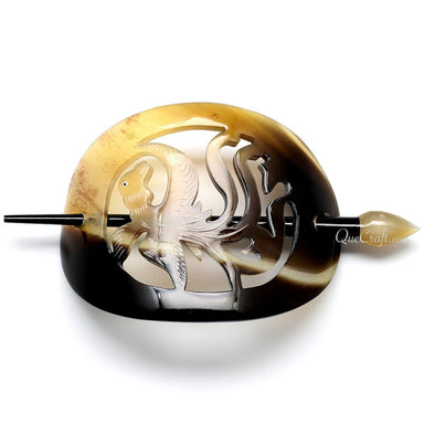 Horn Hair Barrette #10954 - HORN JEWELRY