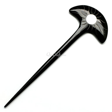 Horn & Shell Hair stick #10850 - HORN JEWELRY