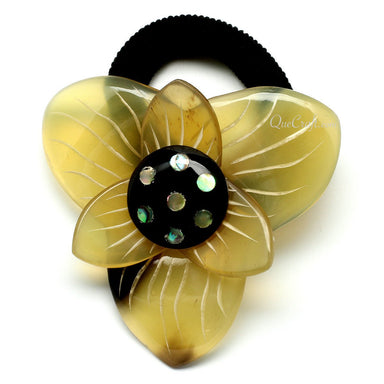 Horn & Shell Ponytail Holder #10703 - HORN JEWELRY
