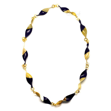 Horn & Lacquer Chain Necklace #4285 - HORN JEWELRY