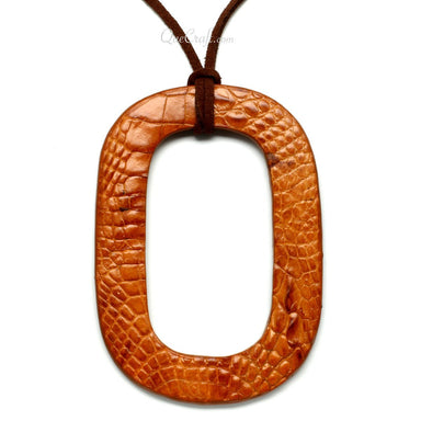 Leather Pendant #11421 - HORN JEWELRY
