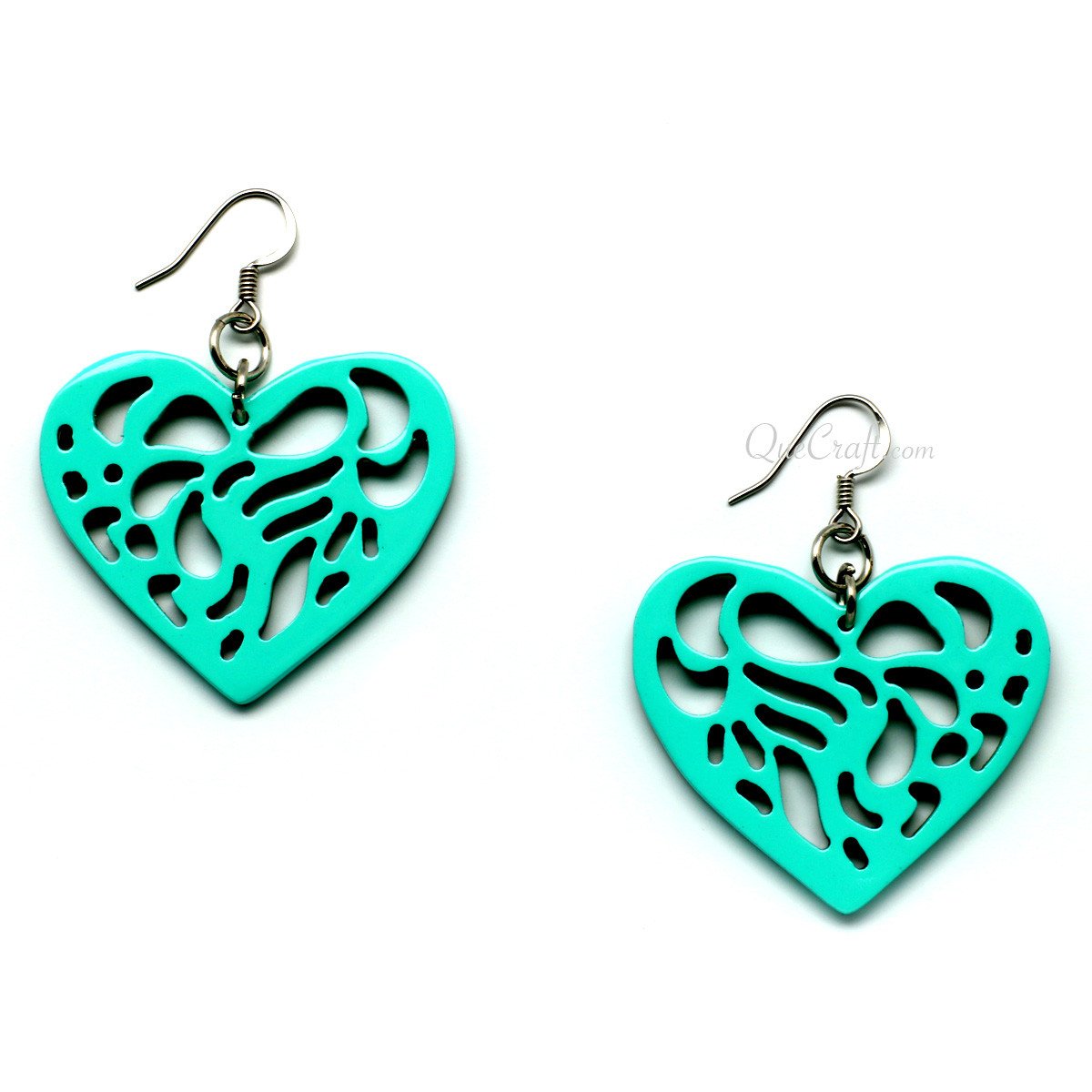 Horn & Lacquer Earrings #11104 - HORN JEWELRY