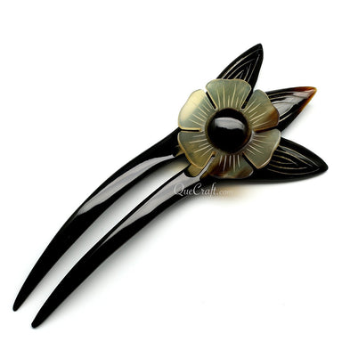 Horn Hair Pin #10531 - HORN JEWELRY