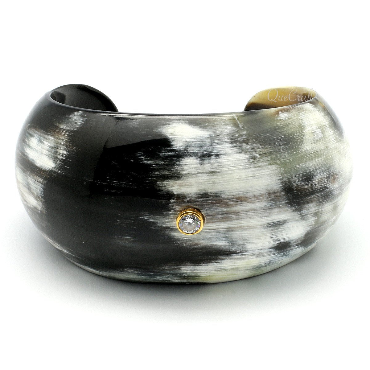 Horn Cuff & CZ Bracelet #10485 - HORN JEWELRY