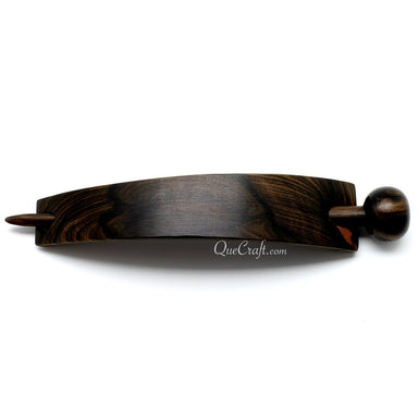 Ebony Hair Barrette #10967 - HORN JEWELRY