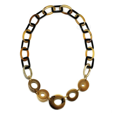 Horn Chain Necklace #4165 - HORN JEWELRY