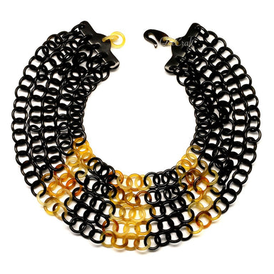 Horn Chain Necklace #4383 - HORN JEWELRY