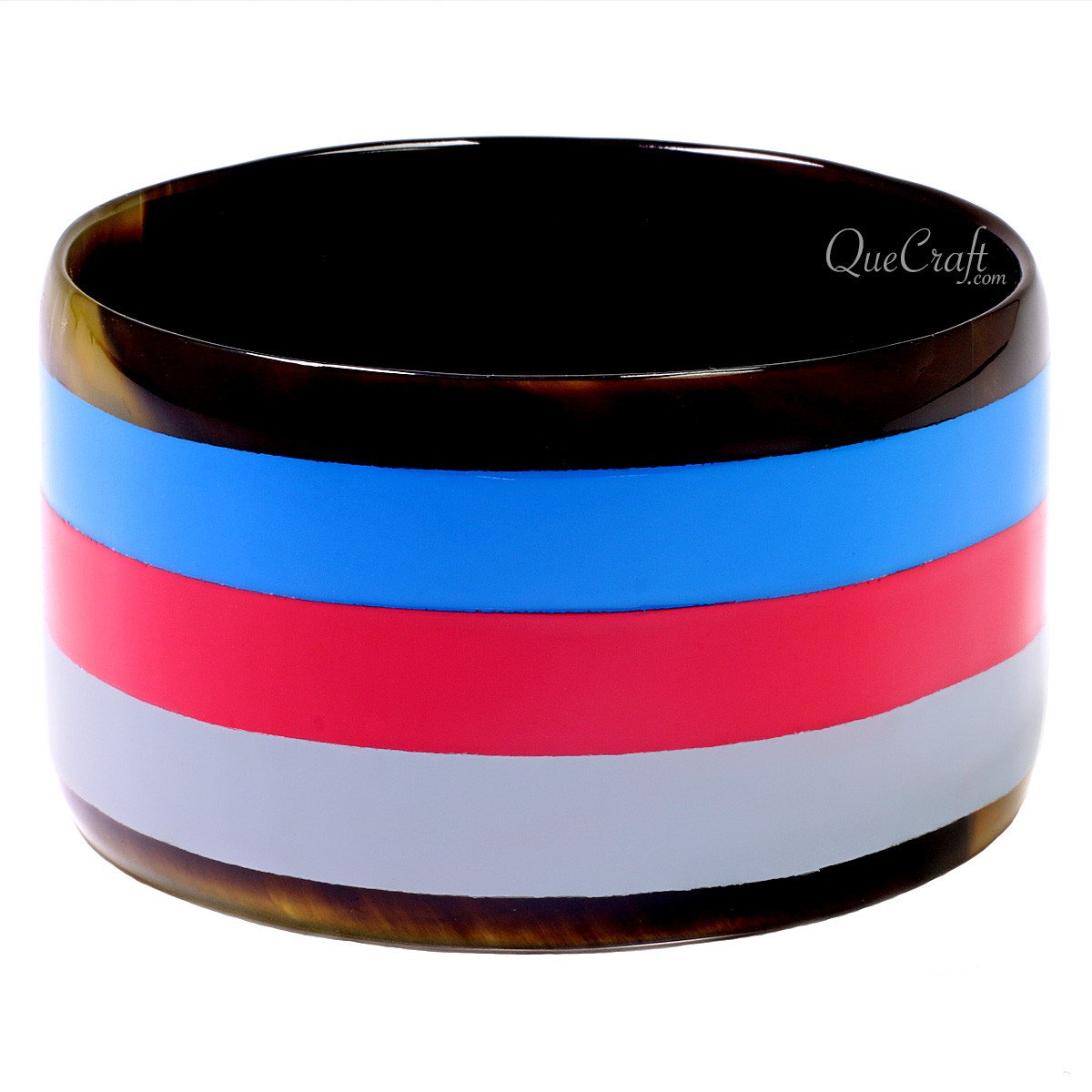 Horn & Lacquer Bangle Bracelet #12733 - HORN JEWELRY
