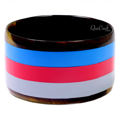 Horn & Lacquer Bangle Bracelet #12733 - HORN JEWELRY