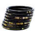 Horn & CZ Bangle Bracelets #9820 - HORN JEWELRY