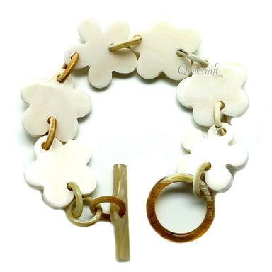 Bone & Horn Chain Bracelet #11950 - HORN JEWELRY