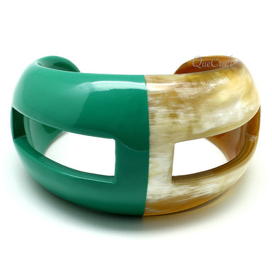 Horn & Lacquer Cuff Bracelet #11839 - HORN JEWELRY
