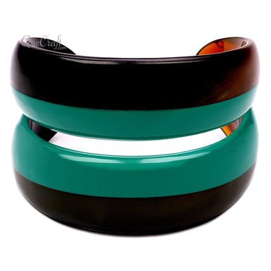 Horn & Lacquer Cuff Bracelet #12738 - HORN JEWELRY