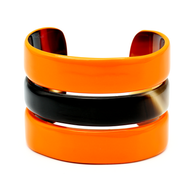 Horn & Lacquer Cuff Bracelet #13488 - HORN JEWELRY
