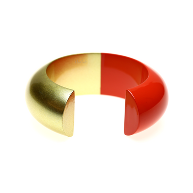 Wood & Lacquer Cuff Bracelet #13605 - HORN JEWELRY